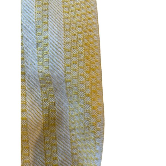 Kitchen Dish Towel Set 2 NOS Textured Woven Cotton Yellow White Germany Vtg XL - Picture 4 of 10